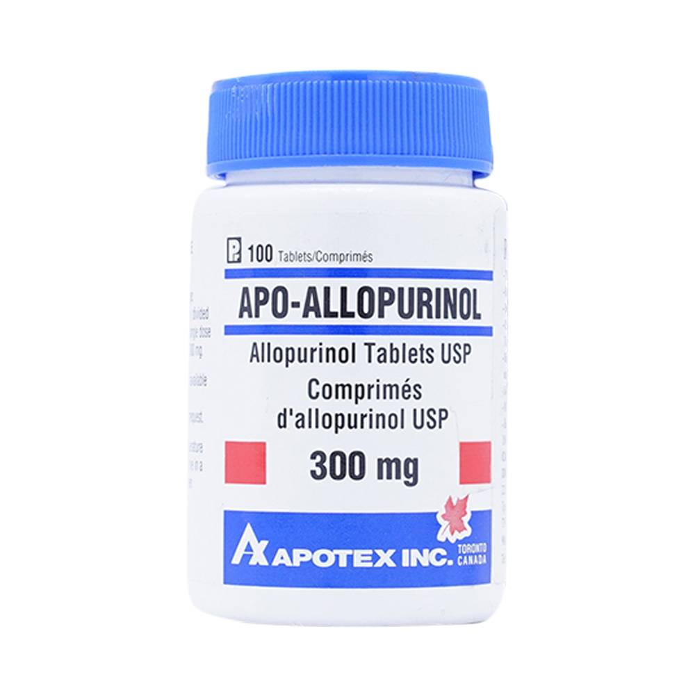 Apo Allopurinol 300mg - Thuốc điều trị bệnh Gout hiệu quả