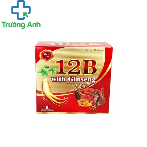 12B With Ginseng - Bổ sung vitamin, tăng cường sức khỏe của Usa Pharma
