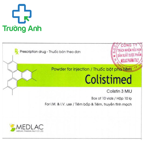 Colistimed 3MIU Medlac - Thuốc điều trị nhiễm khuẩn thận