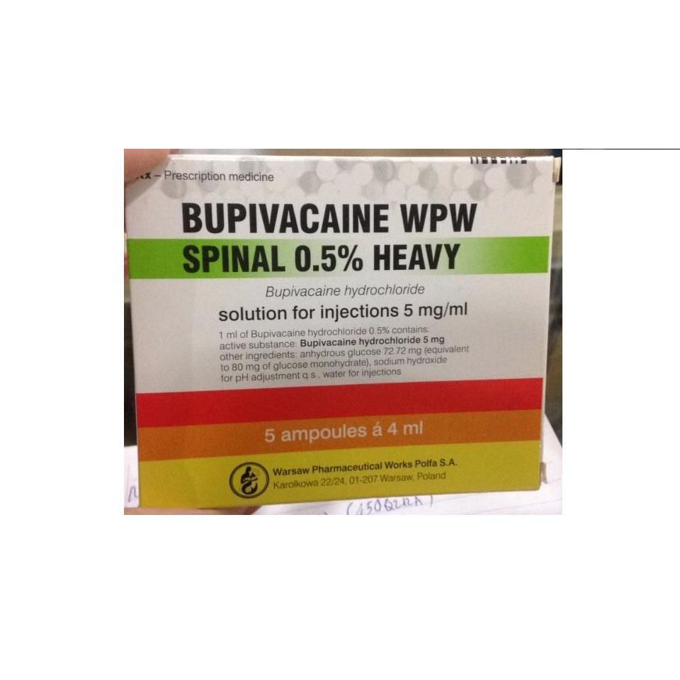 Bupivacaine WPW Spinal 0.5% Heavy - Thuốc gây tê hiệu quả