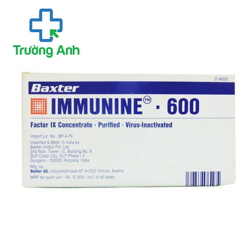 Immunine 600 Baxter - Thuốc giúp cầm máu rất hiệu quả
