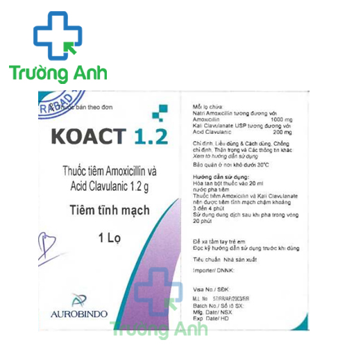 Koact 1.2 Aurobindo - Điều trị nhiễm khuẩn đường hô hấp