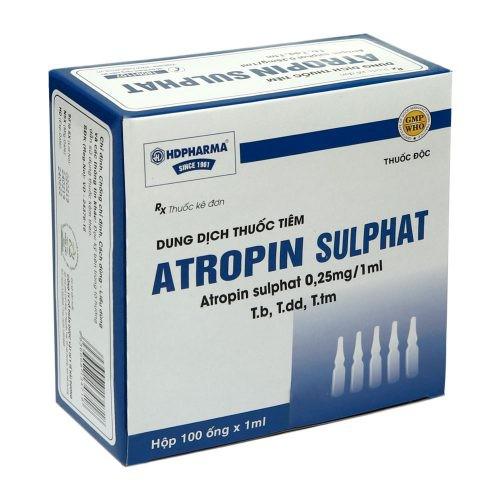 Atropin Sulphat HDPharma - Thuốc điều trị tiêu chảy, cơn co thắt phế quản