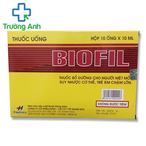 Biofil - Thuốc bổ dưỡng, chống mệt mỏi, tăng cường sức khỏe hiệu quả