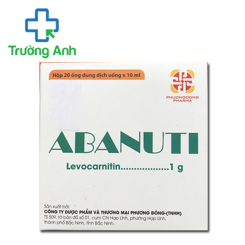 Abanuti - Thuốc điều trị bệnh thiếu hụt Carnitine nguyên phát hoặc thứ phát
