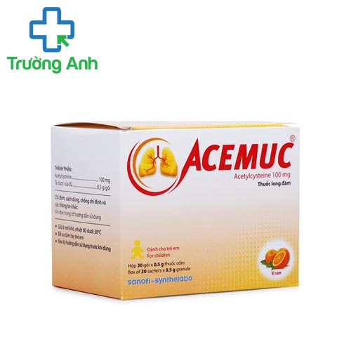 Acemuc 100mg - Thuốc điều trị rối loạn tiết dịch hô hấp hiệu quả