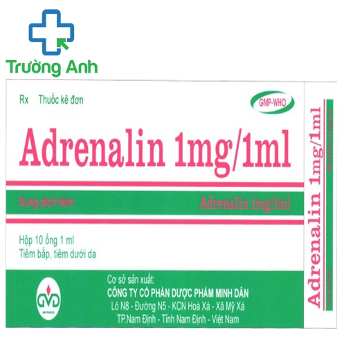 Adrenalin 1mg/1ml MD Pharco - Thuốc hồi sức tim hiệu quả