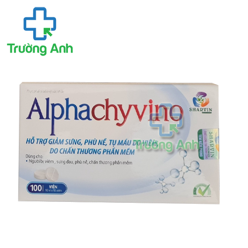 Alphachyvino Hebitech - Hỗ trợ giảm phù nề do viêm hiệu quả