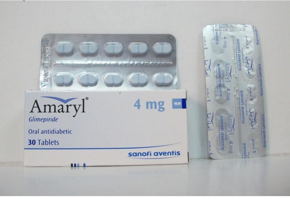 Amaryl 4mg - Thuốc điều trị đái tháo đường của Sanofi Pháp