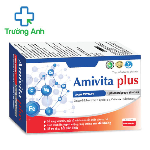 Amivita Plus Dolexphar - Hỗ trợ kích thích ăn ngon, phục hồi sức khỏe 