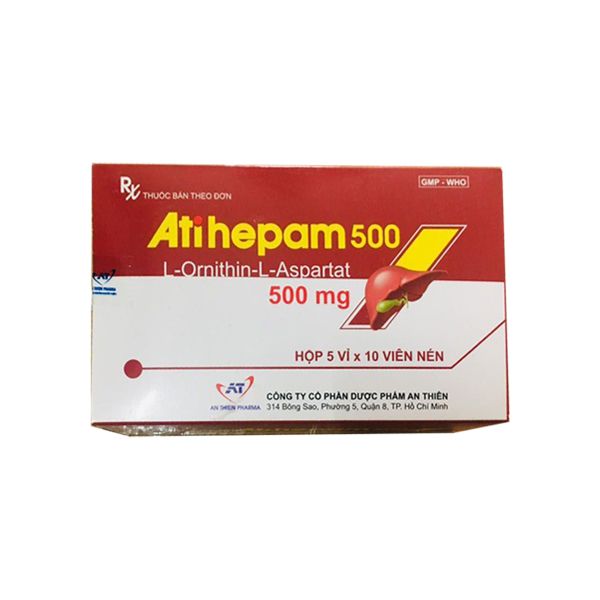 Atihepam 500mg (viên) - Thuốc điều trị các bệnh về gan hiệu quả