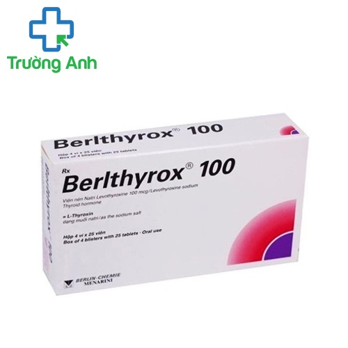 Berthyrox 100mcg - Thuốc điều trị suy giáp, bướu cổ, mất cân bằng hormon