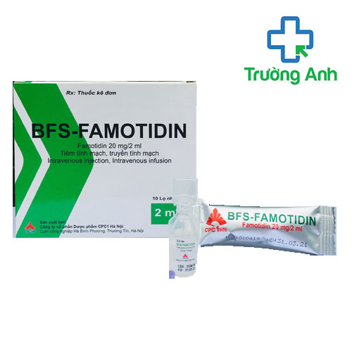 BFS-Famotidin - Thuốc điều trị viêm loét dạ dày, tá tràng hiệu quả