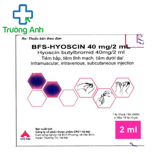 BFS-Hyoscin 40mg/2ml - Thuốc điều trị co thắt dạ dày - ruột hiệu quả của CPC1