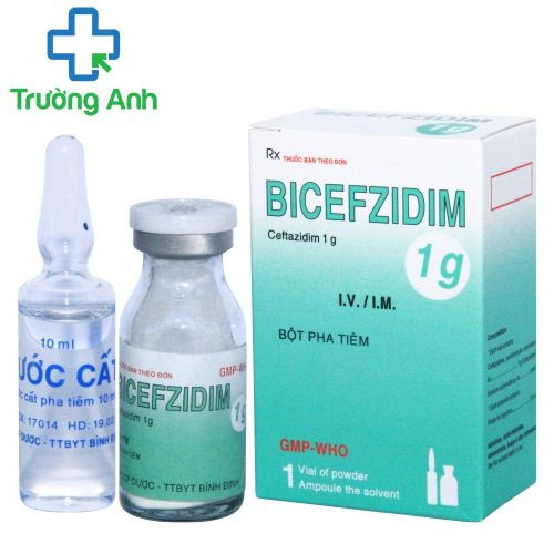 Bicefzidim 1g - Thuốc điều trị viêm màng não hiệu quả