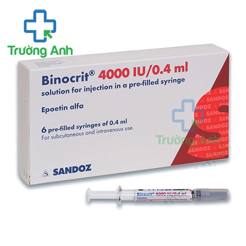 Binocrit - Thuốc điều trị bệnh thiếu máu hiệu quả của Đức