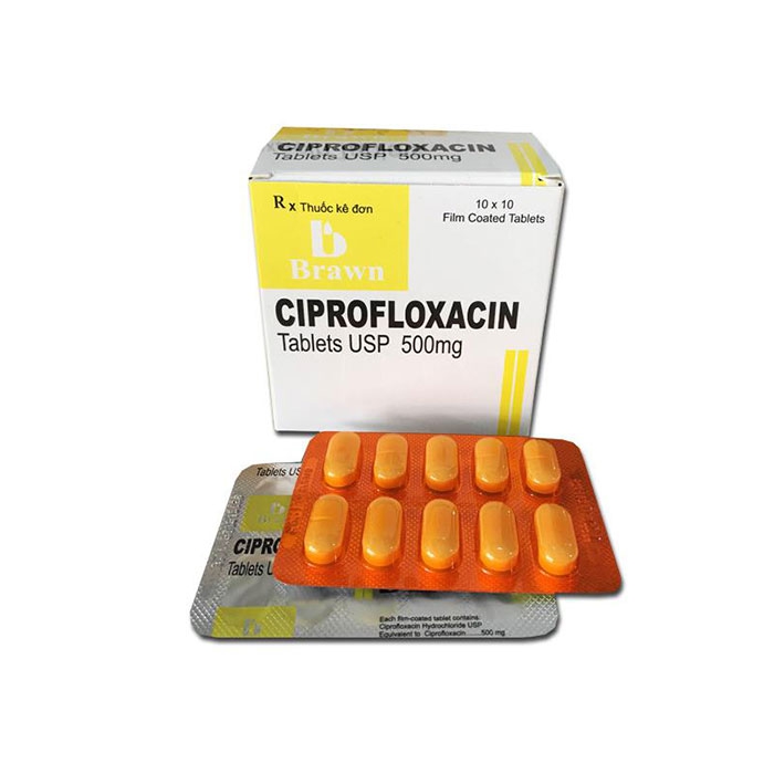 Ciprofloxacin 500mg Brawn - Thuốc chữa nhiễm khuẩn tốt nhất