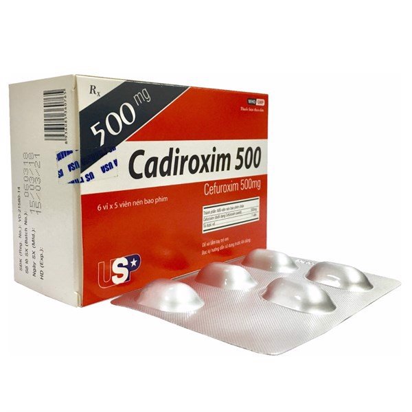 Cadiroxim 500 - Thuốc điều trị nhiễm khuẩn đường hô hấp an toàn