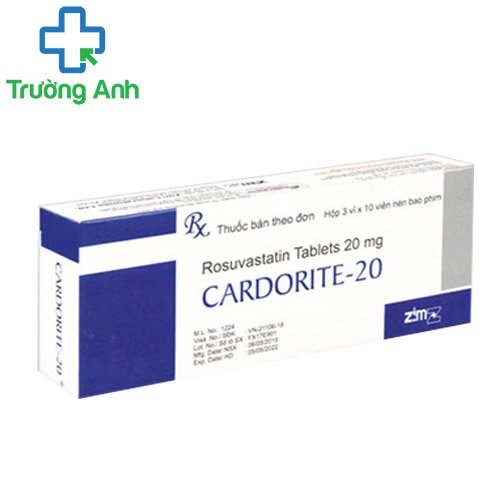 Cardorite - 20 - Thuốc chữa tăng cholesterol máu an toàn