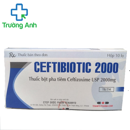Ceftibiotic 2000 Tenamyd - Thuốc điều trị nhiễm trùng hiệu quả