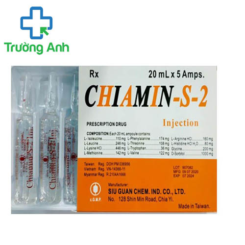Chiamin-S-2 Injection 20ml -  Dịch truyền giúp điều trị rối loạn tiêu hóa