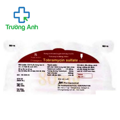 Choongwae Tobramycin sulfate injection - Thuốc điều trị nhiễm trùng, nhiễm khuẩn hiệu quả