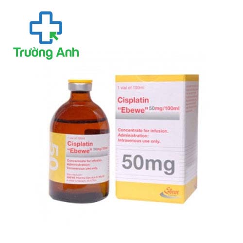 Cisplatin ʺEbeweʺ 50mg/100ml - Điều trị ung thư tuyến tiền liệt