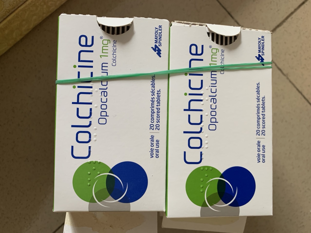 Colchicine Opocalcium 1mg - Thuốc Gút hiệu quả của Mayoly Spidler Pháp