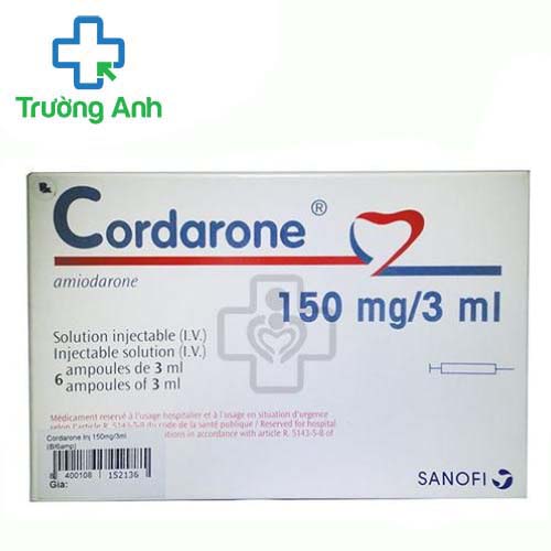 Cordarone 150mg/3ml Sanofi - Thuốc điều trị rối loạn nhịp nhĩ