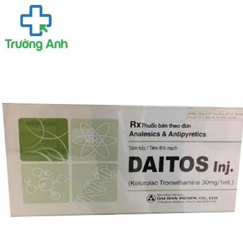 Daitos Inj. 30mg/1ml Dai Han - Thuốc điều trị cơn đau vừa và nặng