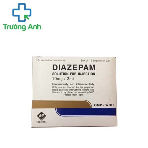 Diazepam 10mg/2ml Vidipha - Làm giảm căng thẳng, lo âu