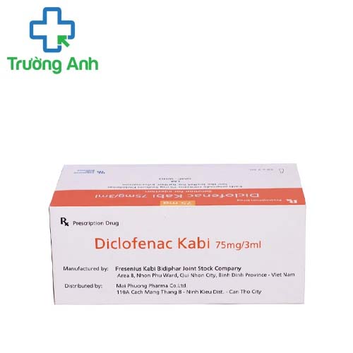 Diclofenac Kabi 75mg/3ml - Phòng ngừa đau hậu phẫu tại bệnh viện