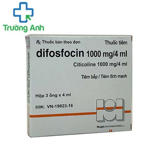 Difosfocin 1000mg/4ml Mitim - Điều trị chấn thương sọ não