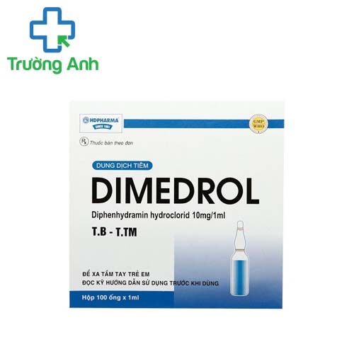 Dimedrol 10mg/ml Vinphaco - Hỗ trợ điều trị sốc phản vệ
