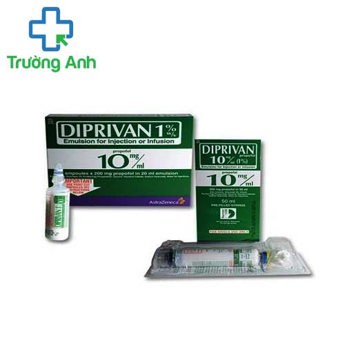 Diprivan 10mg/ml AstraZeneca (20ml) - Thuốc dùng để khởi mê