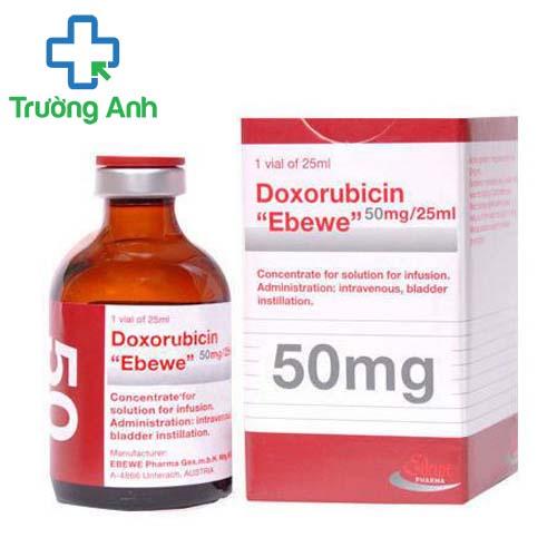 Doxorubicin ʺEbeweʺ 50mg/25ml - Điều trị ung thư vú, u xương ác tính