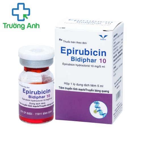 Epirubicin Bidiphar 10 - Điều trị ung thư biểu mô tế bào