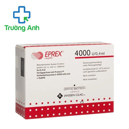 Eprex 4000IU/0,4ml Janssen-Cilag - Điều trị thiếu máu