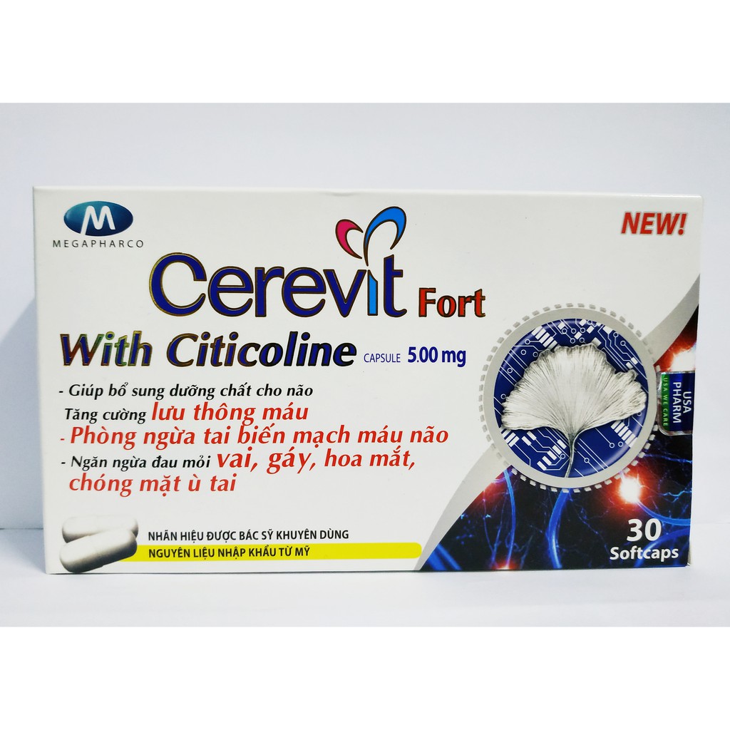 Cerevit Fort - Giúp bổ sung dưỡng chất cho não hiệu quả