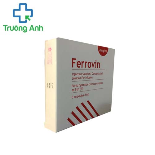 Ferrovin 20mg/ml 5ml Rafarm - Điều trị bệnh thiếu máu do thiếu sắt