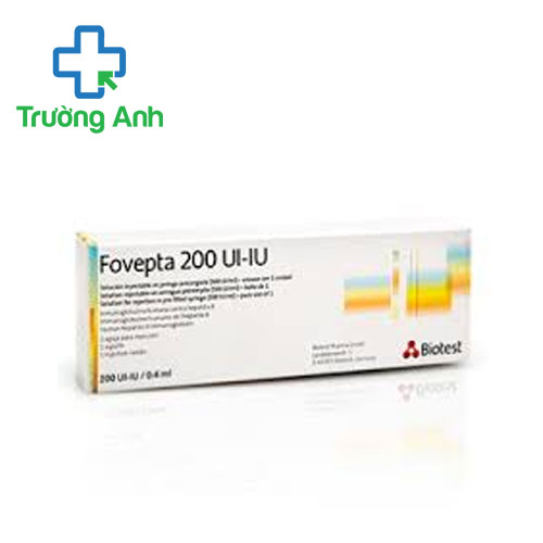 Fovepta 200IU/0,4ml Biotest -  Phòng ngừa viêm gan siêu vi B
