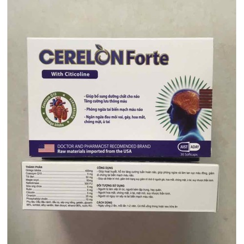 Cerelon Forte - Thuốc bổ não hiệu quả và an toàn