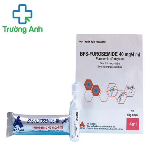 BFS-Furosemide 40mg/4ml - Thuốc điều trị phù nề hiệu quả của CPC1