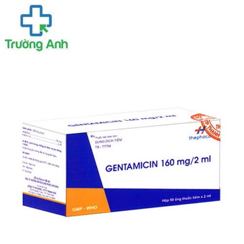 Gentamicin 160mg/2ml Thephaco - Thuốc điều trị nhiễm khuẩn
