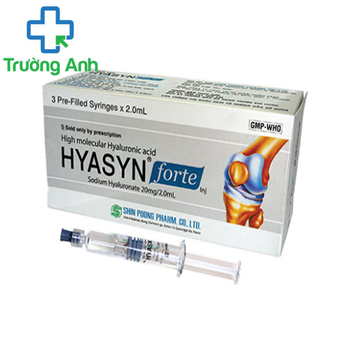 Hyasyn Forte 20mg/2ml Shin Poong Pharm - Điều trị viêm khớp gối