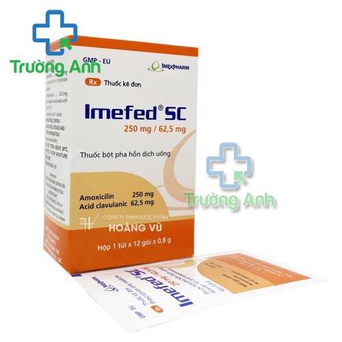 Imefed SC 250mg/62,5mg Imexpharm - Thuốc điều trị nhiễm khuẩn