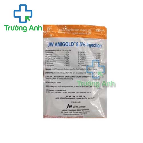 JW Amigold 8,5% Injection 250ml - Giúp loại bỏ tình trạng thiếu protein