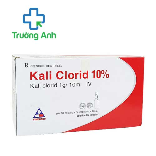 Kali Clorid 10% 1g/10ml Vinphaco -  Thuốc điều trị giảm kali huyết