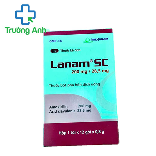 Lanam SC 200mg/ 28,5mg Imexpharm - Điều trị các nhiễm khuẩn