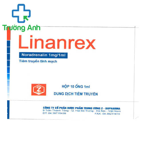 Linanrex 1mg/1ml Dopharma - Thuốc điều trị huyết áp thấp